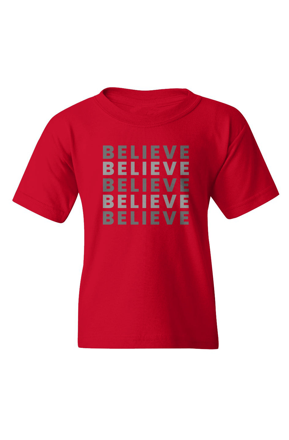 Youth "Believe" Print Graphic T-Shirt