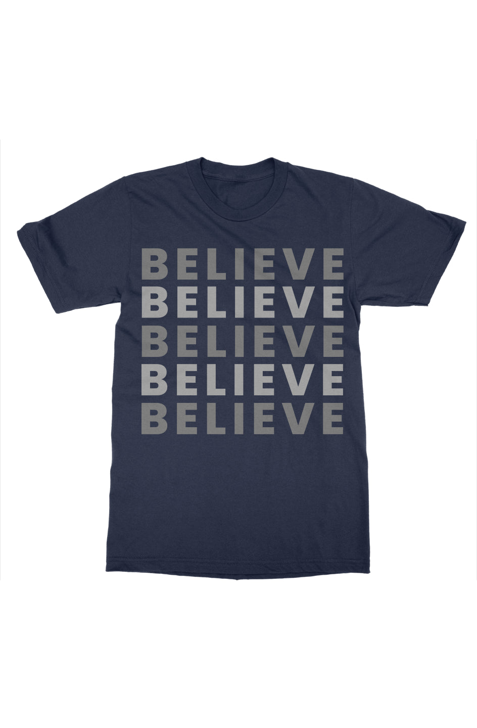 Believe Print Graphic T-Shirt New