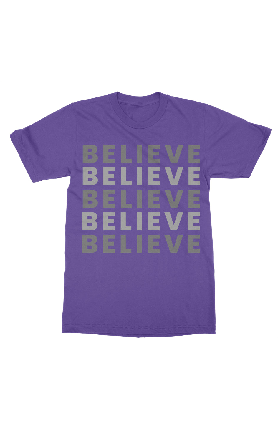 Believe Print Graphic T-Shirt New