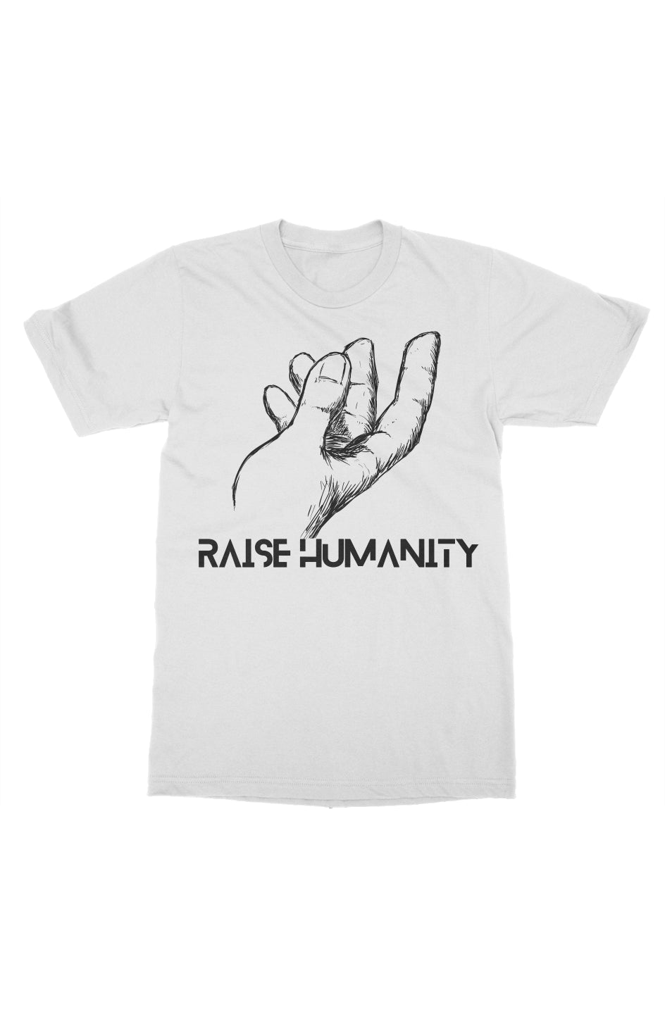 Raise Humanity Print Graphic T-Shirt New