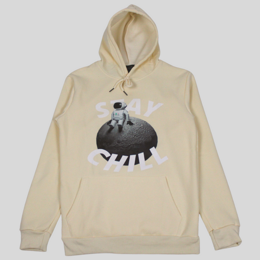Bishaash Relaxed Stay Chill Print Graphic Hoodie