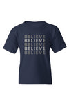 Youth "Believe" Print Graphic T-Shirt