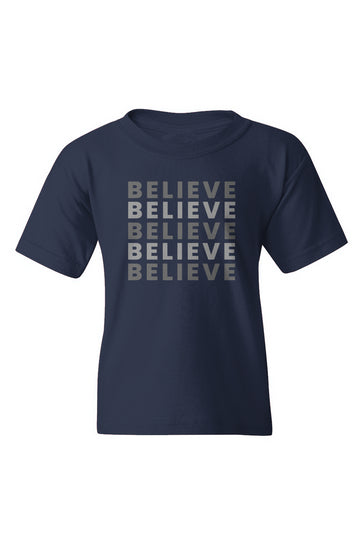 Youth "Believe" Print Graphic T-Shirt
