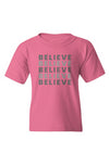 Youth "Believe" Print Graphic T-Shirt