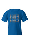 Youth "Believe" Print Graphic T-Shirt